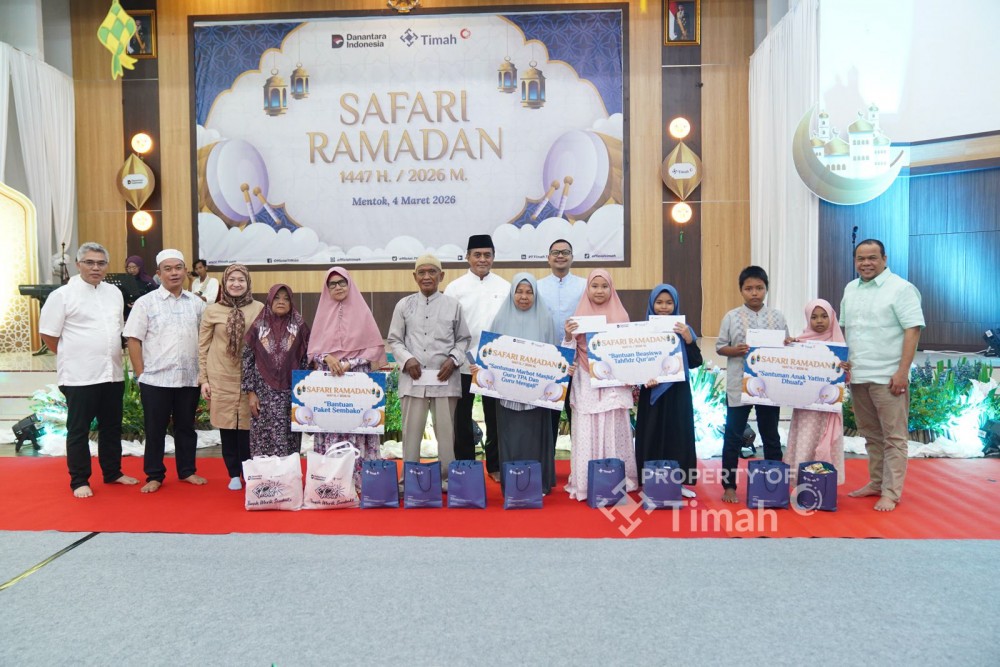 Bantu Penuhi Kebutuhan Pangan Warga, PT TIMAH Bagikan 600 Paket Sembako di Bangka Barat