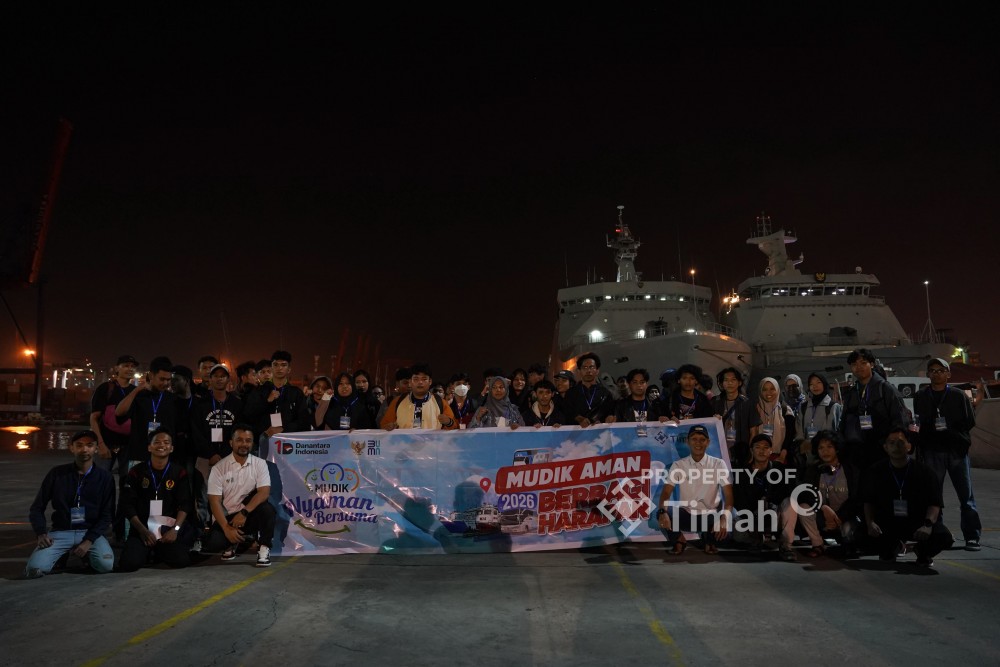 PT TIMAH Tbk Gandeng TNI AL dan Pemprov Babel Lepas 1.349 Pemudik Asal Babel