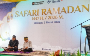 PT TIMAH Dukung Ketahanan Pangan Warga di Bulan Ramadan Lewat Bantuan Sembako