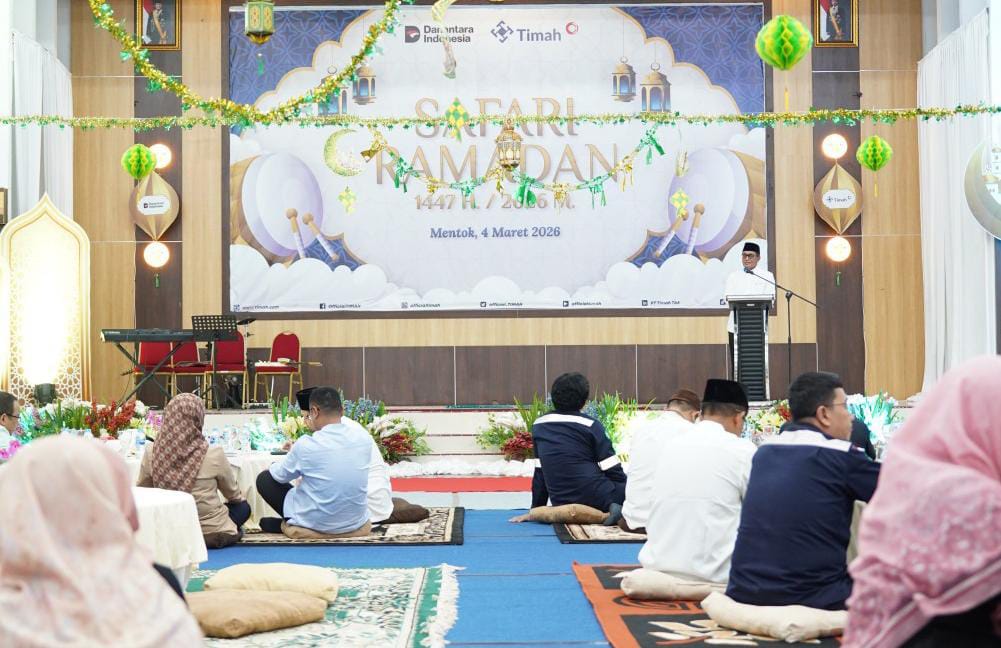 PT TIMAH Lanjutkan Rangkaian Safari Ramadan 1447 H, Pererat Silaturahmi dan Tebar Kepedulian di Mentok