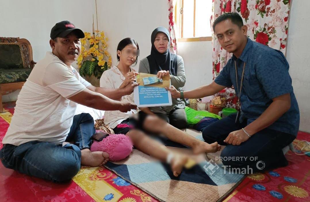 Nurhasanah Terharu, Bantuan PT TIMAH Ringankan Biaya Pengobatan Anaknya 