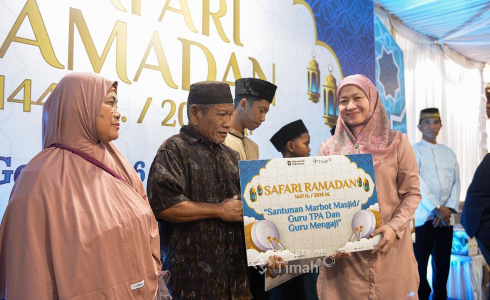Marbot Masjid Al Falah Belitung Timur Bersyukur Terima Bantuan dari PT TIMAH di Bulan Ramadan