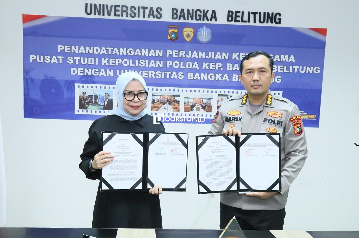 UBB dan Polda Babel Teken MoU, Perkuat Sinergi Dukung Pelaksanaan Tri Dharma Perguruan Tinggi