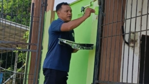 Satgas TMMD Kodim 0432/Basel Kebut Pembenahan Lapangan Sepak Bola Desa Penutuk
