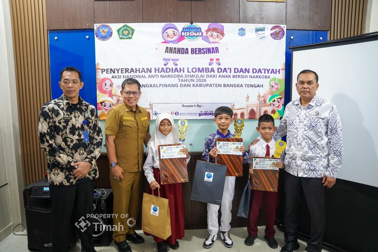 Kolaborasi dengan BNN Kota Pangkalpinang, PT TIMAH Dukung Program Ananda Bersinar Tanamkan Edukasi Anti Narkoba Sejak Dini