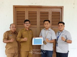 PT TIMAH Bantu Renovasi Gedung Serbaguna Kecamatan Kundur Barat
