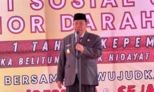 Satu Tahun Kepemimpinan, Gubernur Babel Salurkan Bansos dan Tekan Angka Kemiskinan