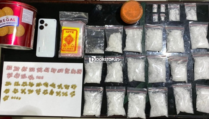 Simpan Puluhan Paket Sabu dan Ratusan Pil Ekstasi di Rumah, Bambang Diamankan Polisi