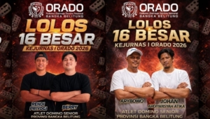 Empat Atlet Domino Pangkalpinang Melaju ke 16 Besar Kejurnas I Orado 2026