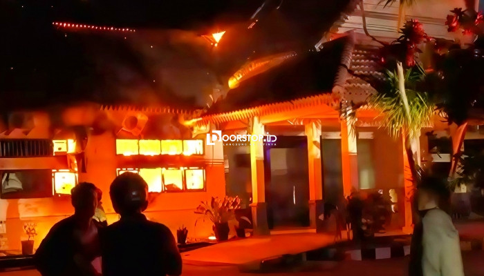 Kantor Dishub Babel Dilahap Si Jago Merah