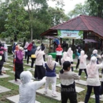 PT TIMAH Ajak Masyarakat Hidup Sehat Lewat Senam Bersama di Tins Green Garden Foresttree