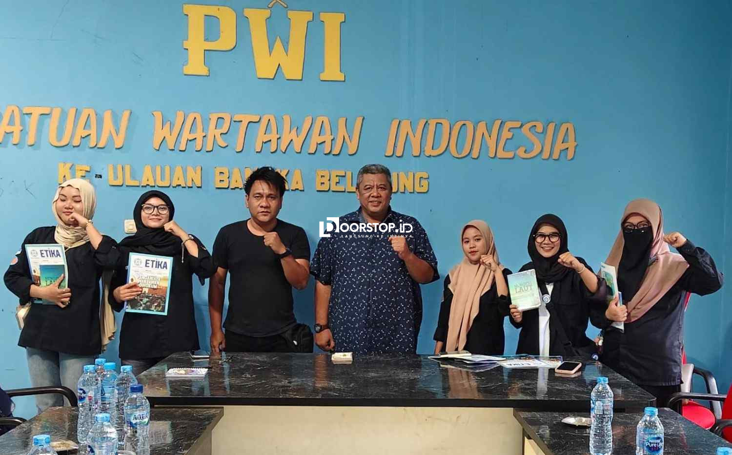 Mahasiswa FISIP UBB Kunjungi PWI Babel, Bahas Peran Pers hingga Tantangan AI di Era Digital