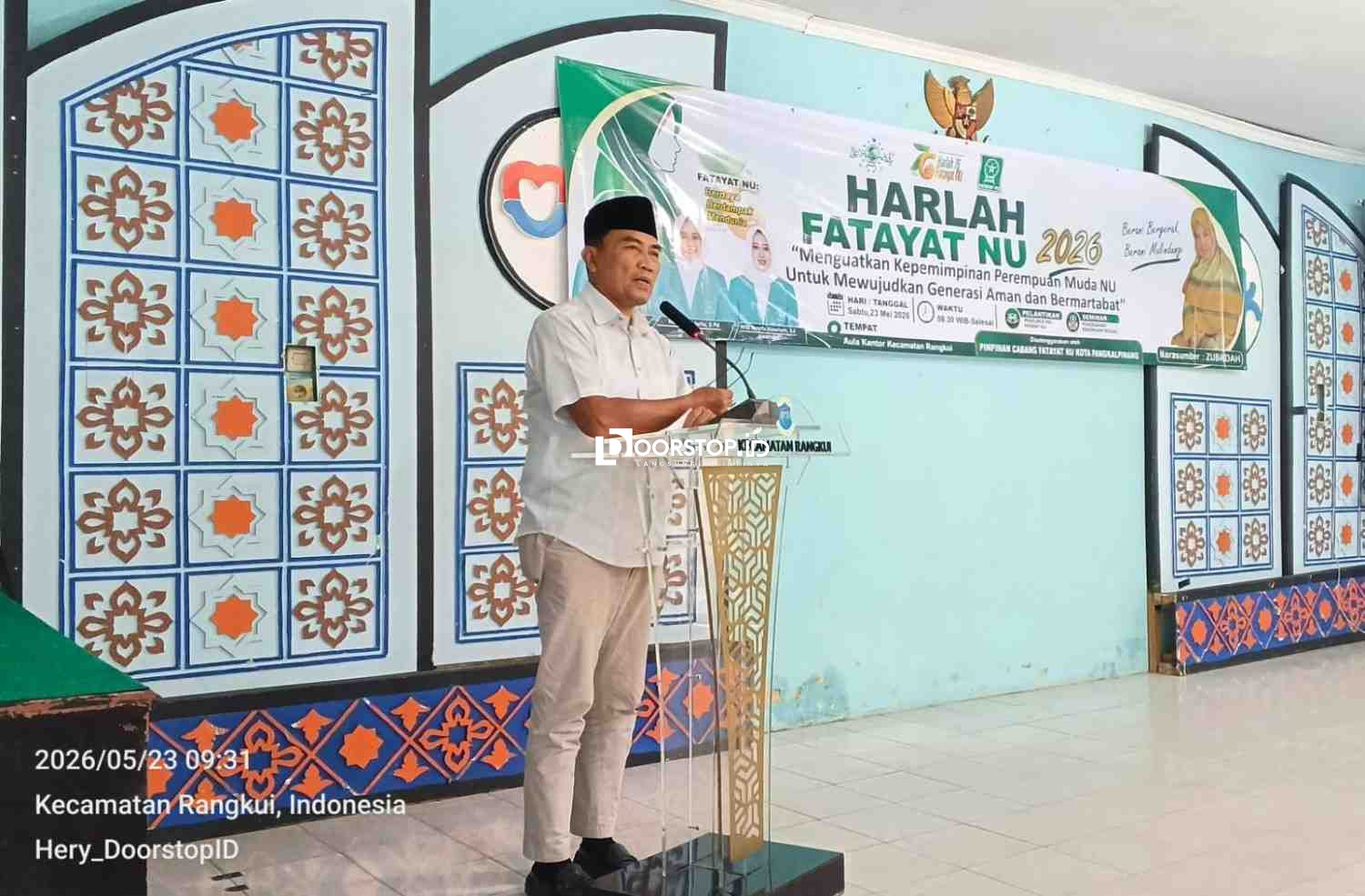 Agustu Efendi Minta Kader Fatayat NU Jadi Role Model Pergaulan Positif bagi Remaja