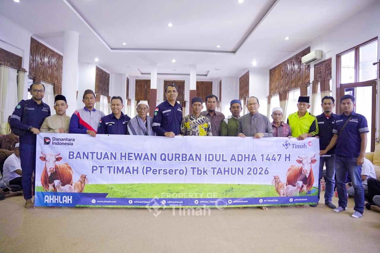 PT TIMAH Hadir untuk Masyarakat, Hewan Kurban Dibagikan ke Desa-desa Operasional