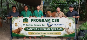 Pererat Hubungan dengan Warga, PT Sawindo Kencana dan CV Rajawali Sakti Salurkan Bantuan Kurban