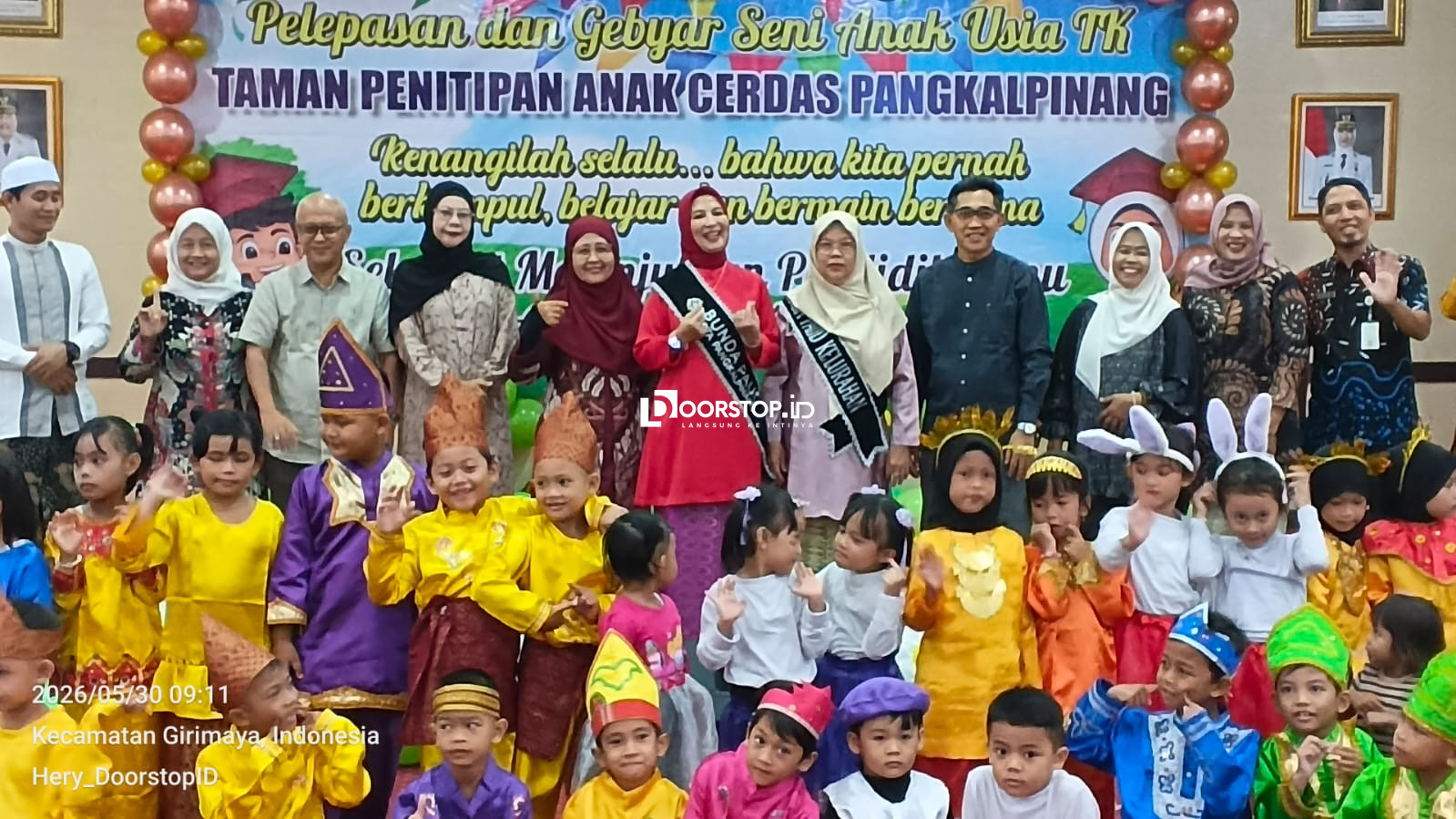 Perpisahan TK TPA Cerdas Pangkalpinang, Bunda Susanti Harap Tingkatkan Kreativitas, Kemandirian dan Akhlak Mulia Siswa