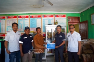 PT TIMAH Bantu Pembangunan Pos Kamling di Desa Kulur, Perkuat Keamanan dan Kebersamaan Warga