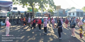 Jadi Instruktur Senam CFD Pemkot Pangkalpinang, Bunda Susanti Tekankan Pola Hidup Sehat
