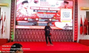 Buka Seminar Nasional Mahasiswa se-Babel, Rudianto Tjen Ajak Tanamkan Semangat Bung Karno
