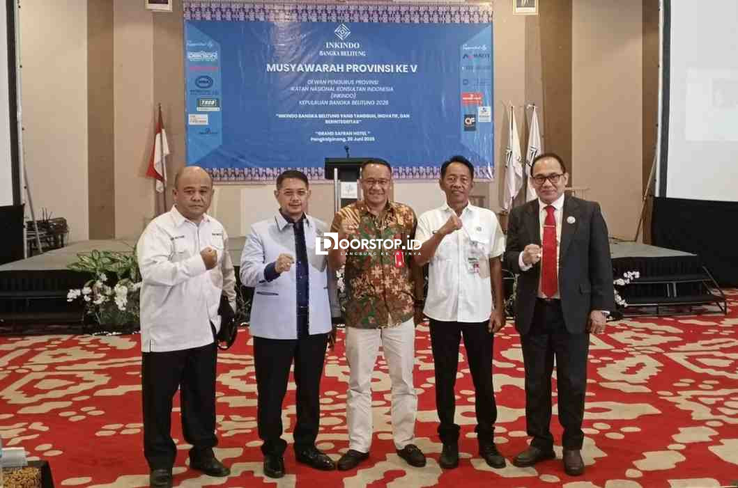 Musprov ke-V INKINDO Babel, Juhaini Ajak Konsultan Perkuat Sinergi dengan Pemerintah