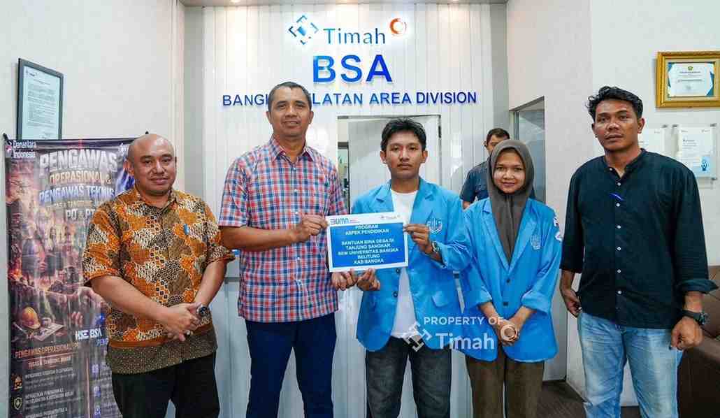 Dukung Pengabdian BEM Mahasiswa UBB, PT TIMAH Bersinergi dalam Bina Desa di Bangka Selatan