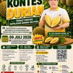 Pemprov Babel Gelar Kontes Durian Tingkat Provinsi 2026, Dorong Durian Lokal Tembus Pasar Nasional