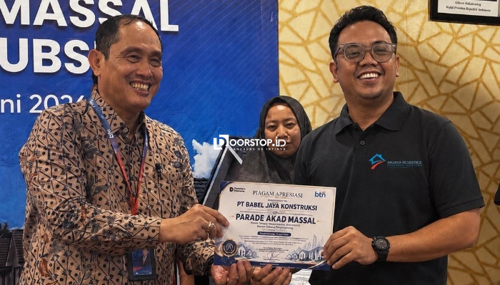 Komitmen Hadirkan Hunian Berkualitas Bagi Masyarakat Babel, Anjaya Residence Raih Piagam dari BTN