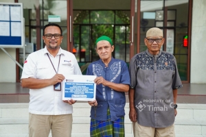 PT TIMAH Bantu Pengembangan Masjid Nurul Huda Belitung