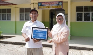 Kesulitan Air Bersih Bertahun-tahun, PT TIMAH Bangun Sumur Bor bagi SMPN 3 Simpang Katis