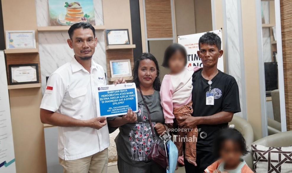 PT TIMAH Bantu Biaya Pengobatan Balita di Pangkalpinang