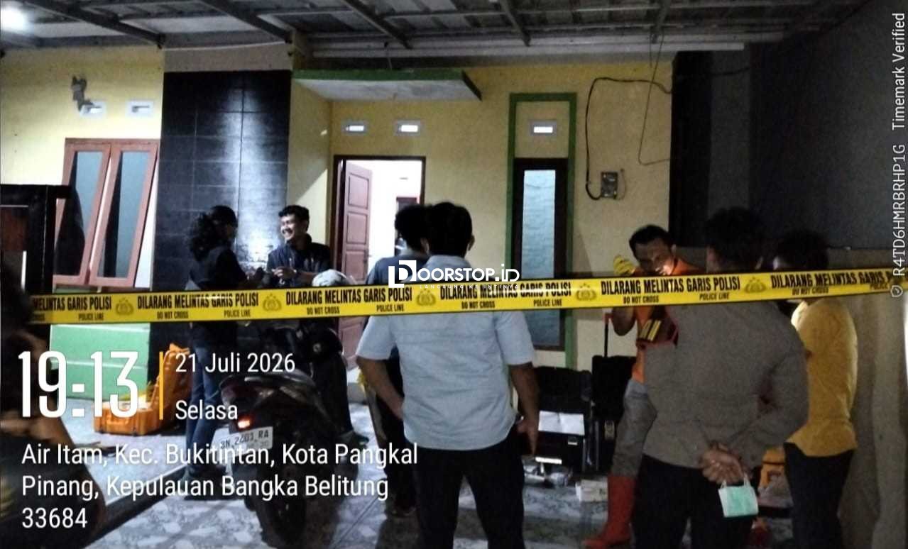 Geger! Pria 47 Tahun Ditemukan Tewas Membusuk di Perumahan Ceria Village Pangkalpinang