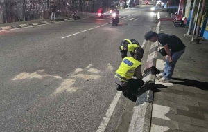 Laka Tunggal di Jalan Depati Hamzah Pangkalpinang, Satu Penumpang Tewas