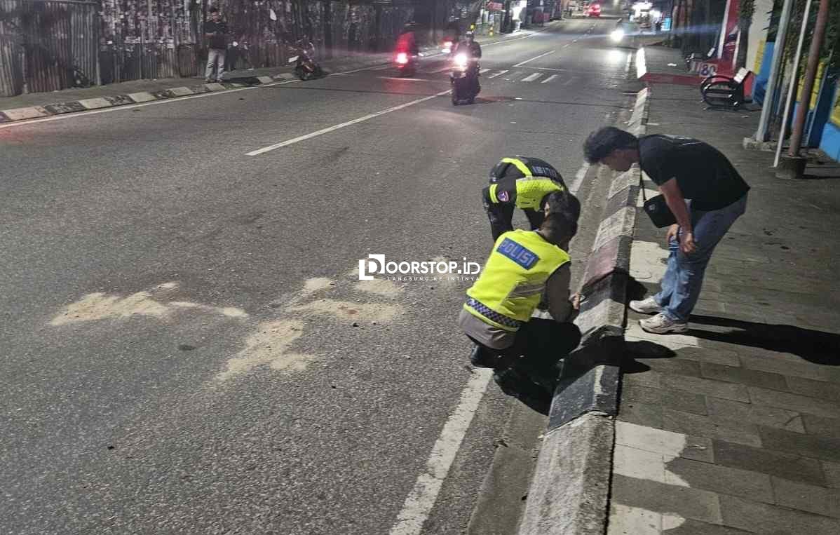 Laka Tunggal di Jalan Depati Hamzah Pangkalpinang, Satu Penumpang Tewas
