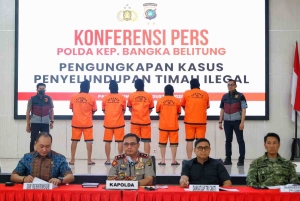 Berkedok Mitra PT TIMAH, Polda Babel Bongkar Sindikat Penyelundup Timah ke Luar Negeri di Belitung