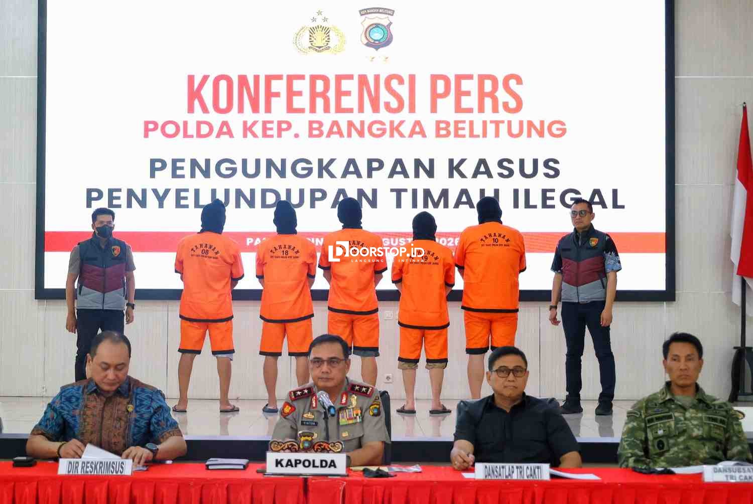 Berkedok Mitra PT TIMAH, Polda Babel Bongkar Sindikat Penyelundup Timah ke Luar Negeri di Belitung