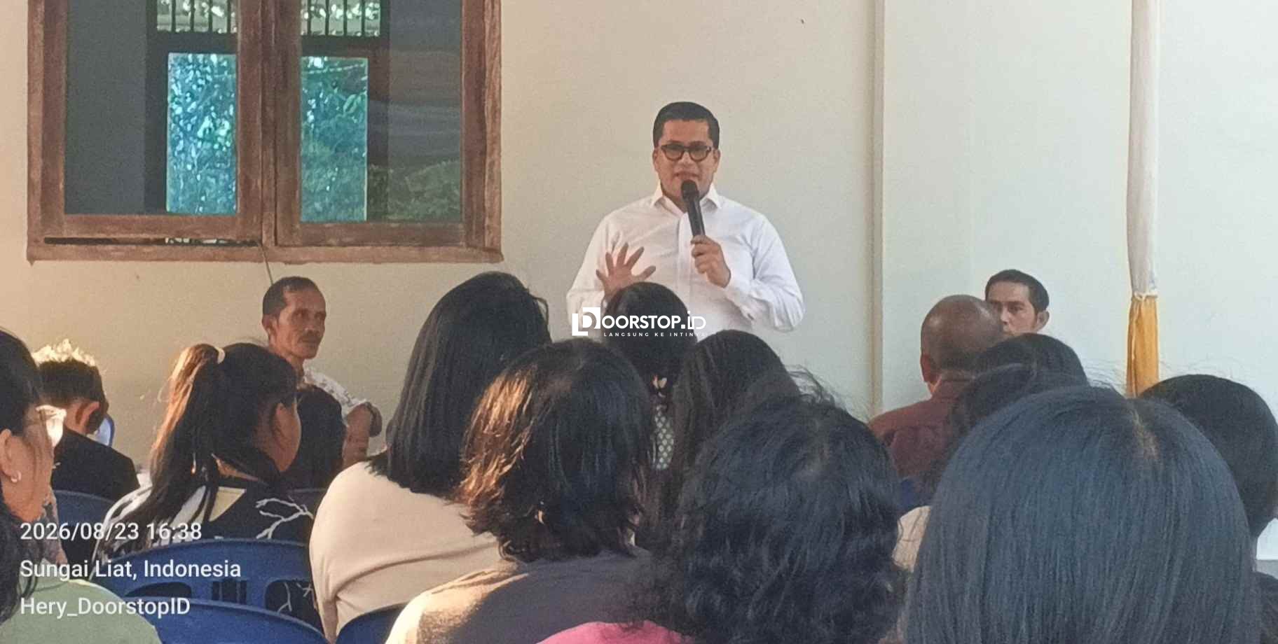 Reses di Parit Padang, Firmansyah Levi: Semua Aspirasi Warga adalah Prioritas