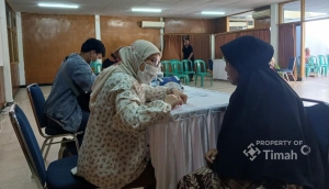 Pelayanan Kesehatan Gratis Bulan Bakti HUT ke-50 PT TIMAH Hadir di Mentok Bangka Barat