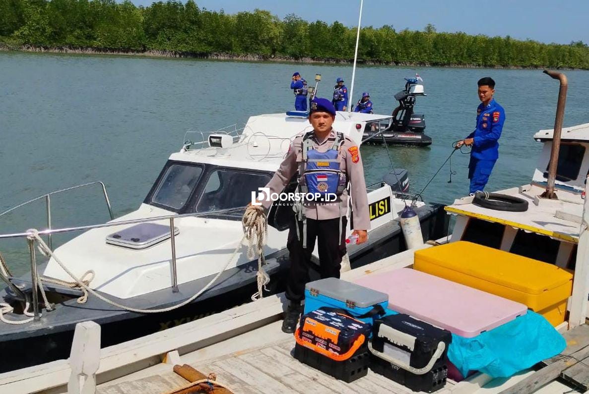 Sat Polairud Polres Belitung Kawal Lomba Mancing Forum Nelayan Baro di Pulau Kalimambang