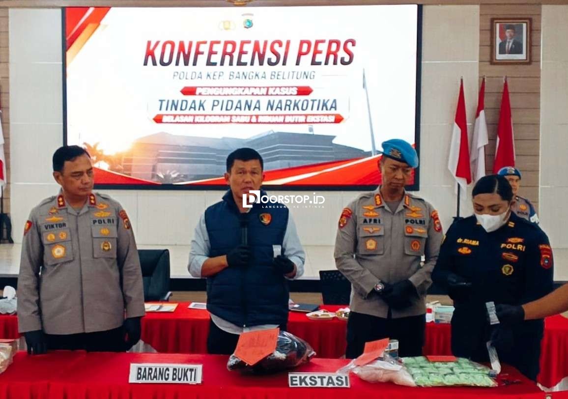 Ditresnarkoba Polda Babel Gagalkan Peredaran 16,4 Kg Sabu dan 4.980 Ekstasi