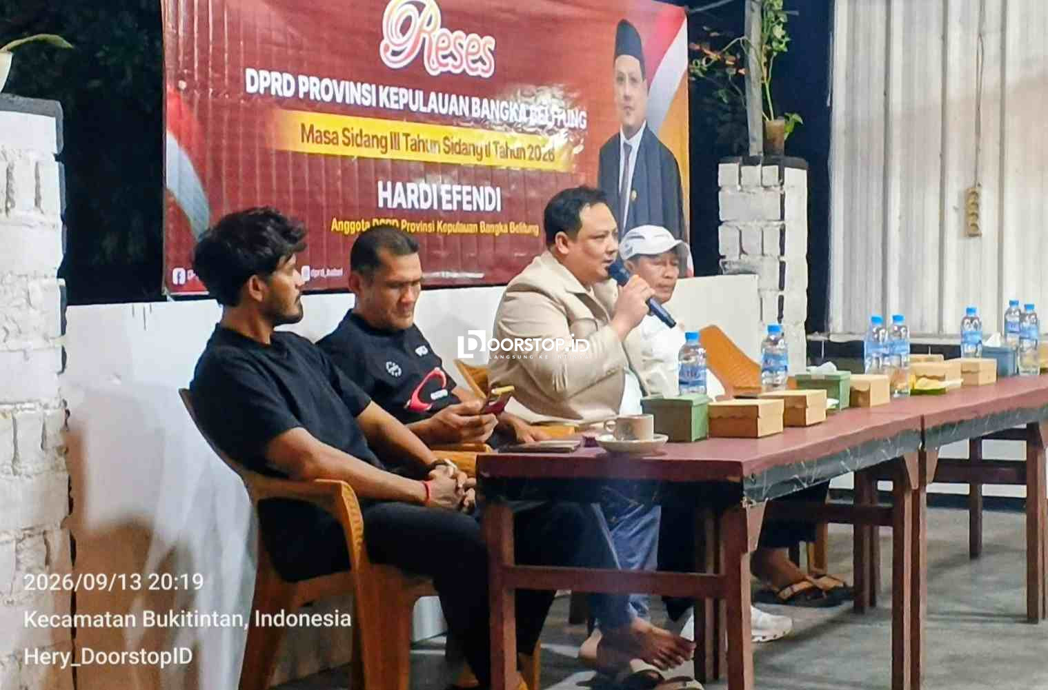 Reses di Air Itam, Hardi Efendi Perjuangkan Masalah Drainase dan Krisis Air Bersih