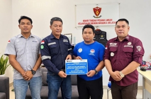 PT TIMAH Dukung Turnamen Voli Kajari Cup-Trans Rias, Dorong Olahraga Desa dan UMKM Bangka Selatan