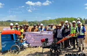 PT TAJ, Anak Usaha PT TIMAH, Dukung Ketahanan Pangan Lewat Bantuan Alat Pertanian