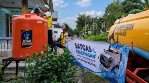 Satgas Kekeringan BWS Babel Pasok Ribuan Liter Air Bersih ke Tiga Desa di Bangka Tengah