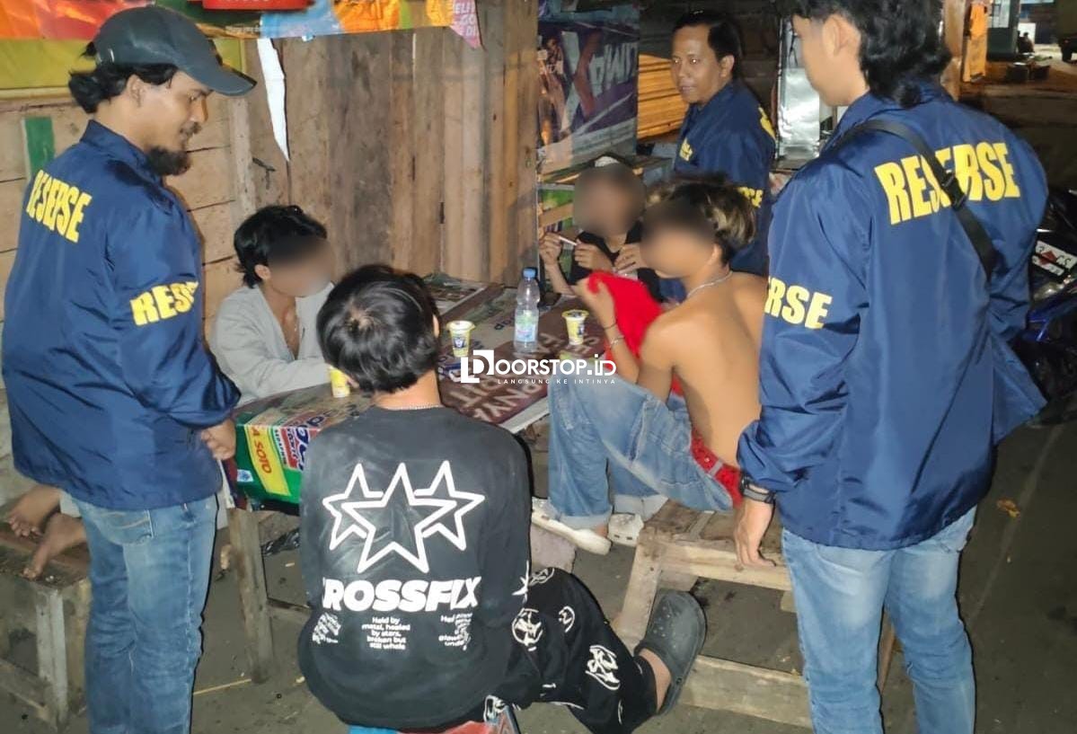 Gelar Patroli di Pangkalpinang, Tim URC Polda Babel Bubarkan Remaja Nongkrong Tengah Malam