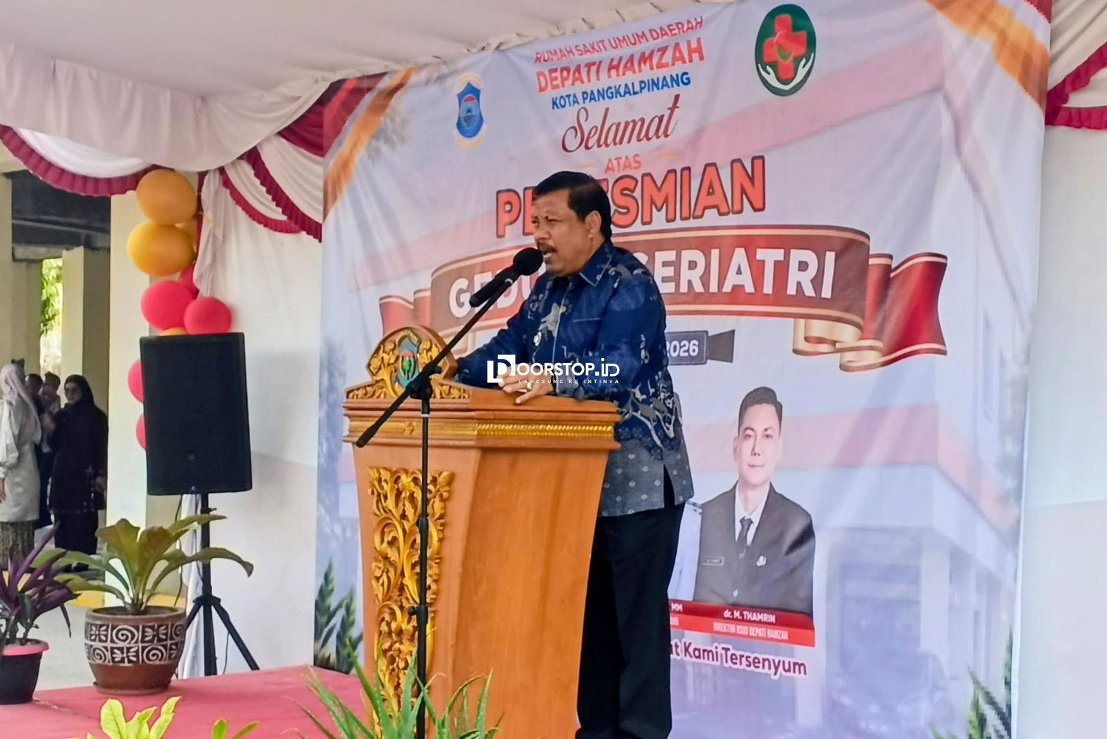 Resmikan Gedung Geriatri RSUD Depati Hamzah, Wali Kota Pangkalpinang Targetkan Angka Harapan Hidup Lansia Meningkat