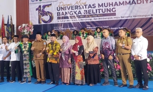 Hadiri Milad ke-15 Unmuh Babel, Agustu Afendi Apresiasi Kontribusi Cetak SDM Unggul