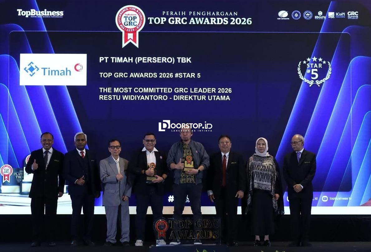 Perkuat Tata Kelola Perusahaan, PT TIMAH Raih Dua Penghargaan TOP GRC Awards 2026