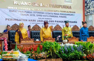 Paripurna Hari Jadi ke-269, Wali Kota Saparudin Beberkan Capaian 11 Bulan Pimpin Pangkalpinang