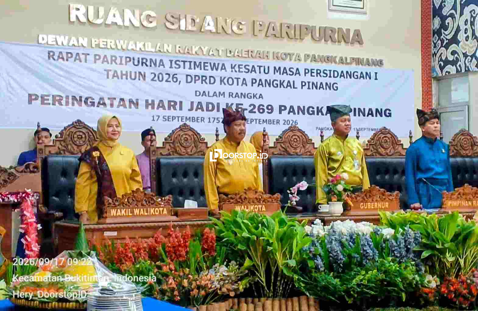 Paripurna Hari Jadi ke-269, Wali Kota Saparudin Beberkan Capaian 11 Bulan Pimpin Pangkalpinang