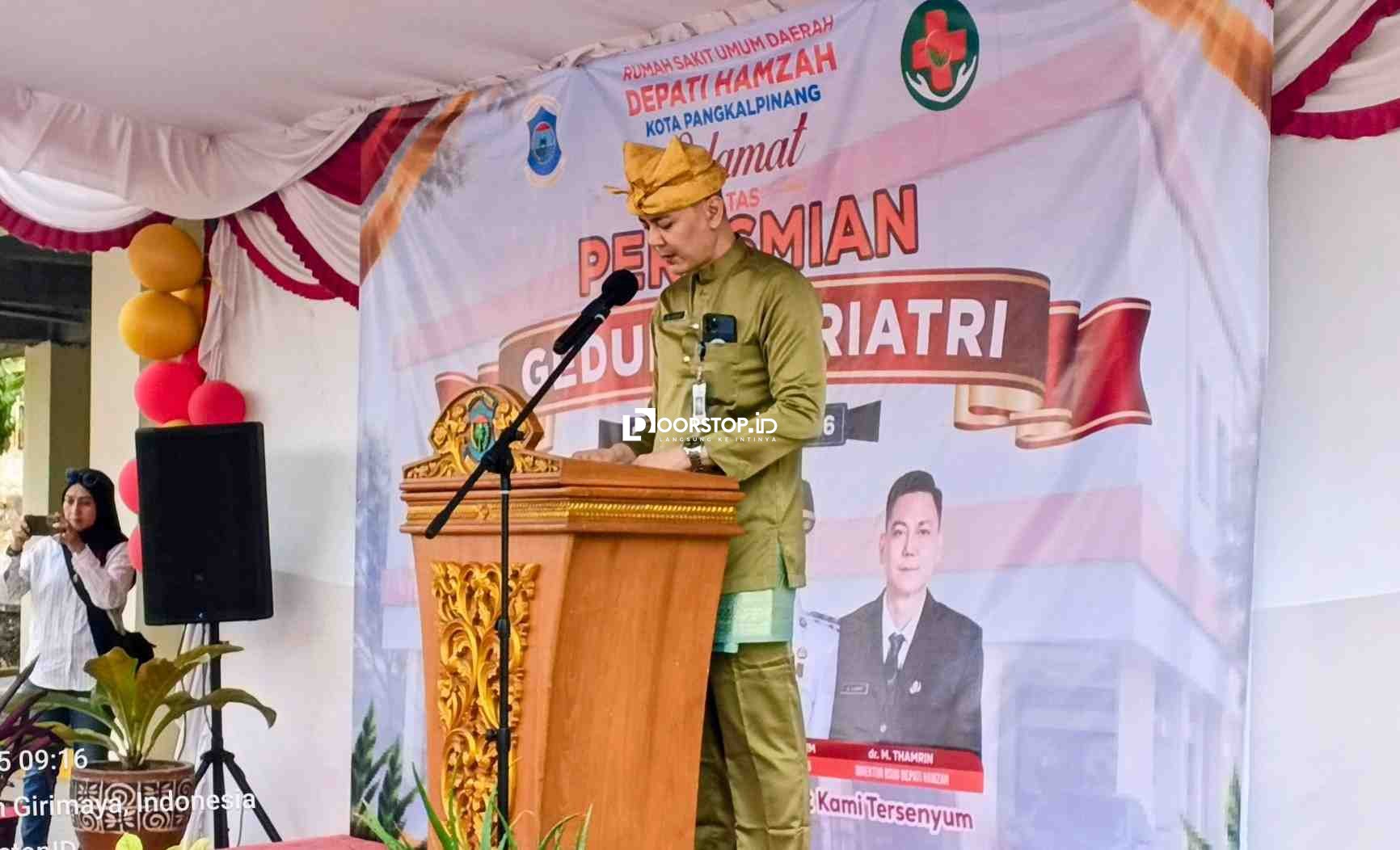 Jumlah Lansia di Pangkalpinang Melonjak, RSUD Depati Hamzah Resmikan Gedung Geriatri Terpadu
